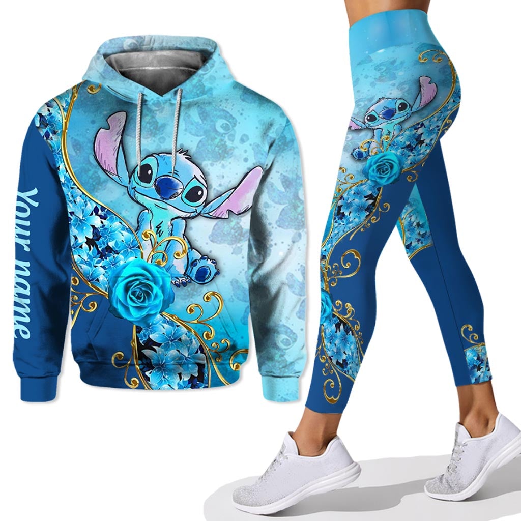 Personalized Hoodie and Leggings Set with Custom Name Gift for Partners