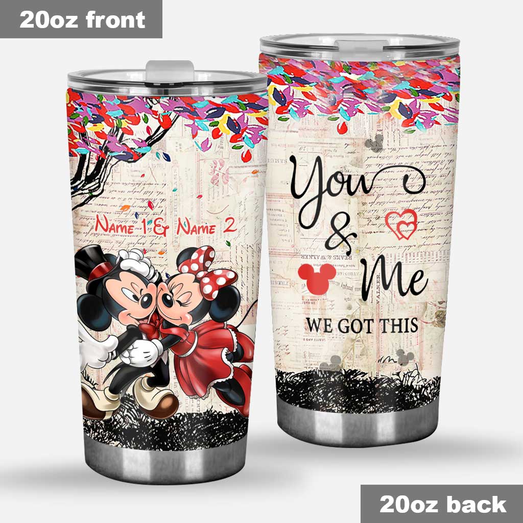 Personalized Couple Tumbler Custom Name Drinkware Gift