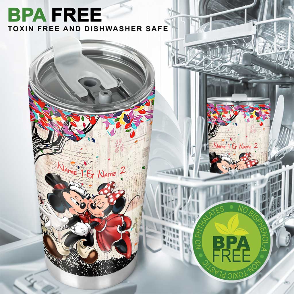 Personalized Couple Tumbler Custom Name Drinkware Gift