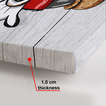 Load image into Gallery viewer, Personalized Mickey Mouse Canvas Print Unique Couple Gift
