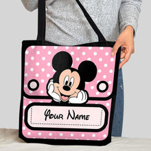 Load image into Gallery viewer, Personalized Mickey Mouse Tote Bag with Custom Name for Kids
