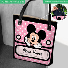 Load image into Gallery viewer, Personalized Mickey Mouse Tote Bag with Custom Name for Kids
