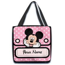 Load image into Gallery viewer, Personalized Mickey Mouse Tote Bag with Custom Name for Kids
