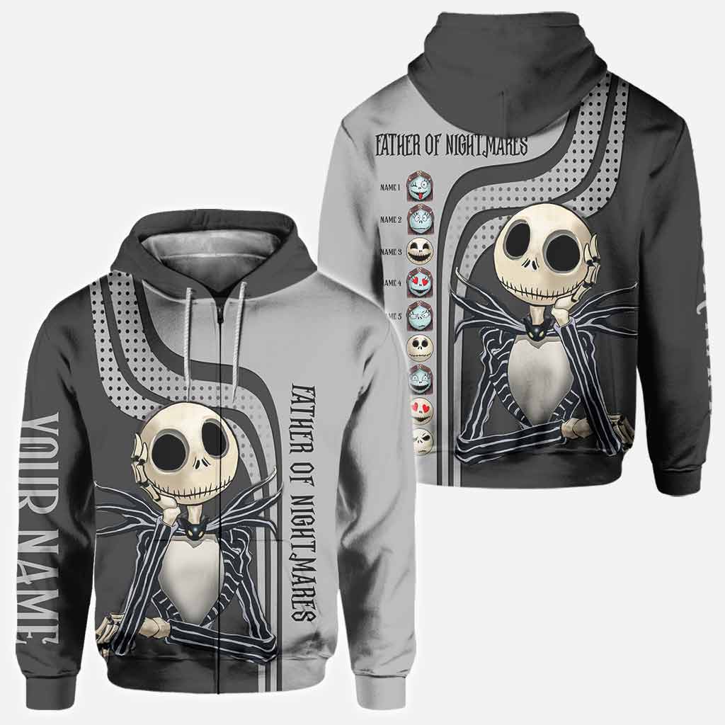 Personalized Father of Nightmares Hoodie Custom Name Gift for Dad