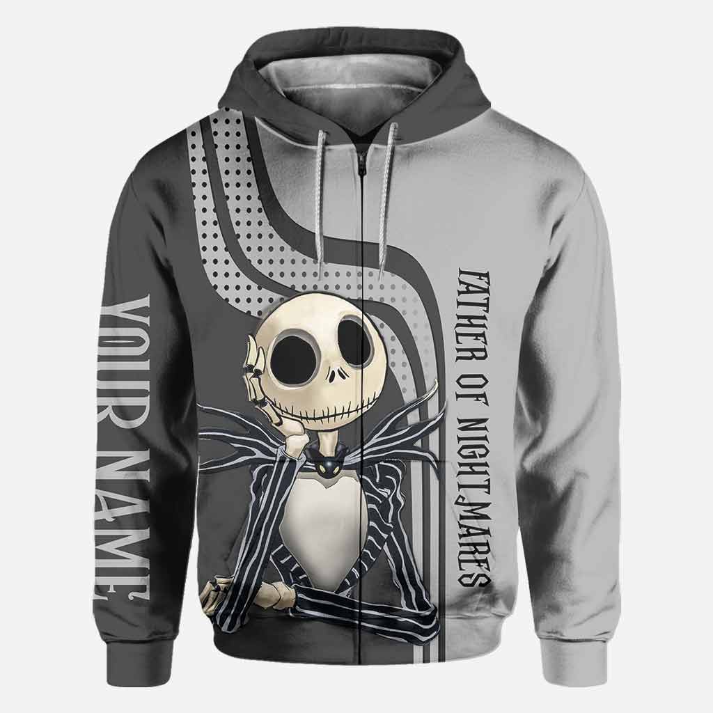 Personalized Father of Nightmares Hoodie Custom Name Gift for Dad