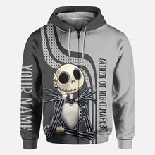 Load image into Gallery viewer, Personalized Father of Nightmares Hoodie Custom Name Gift for Dad

