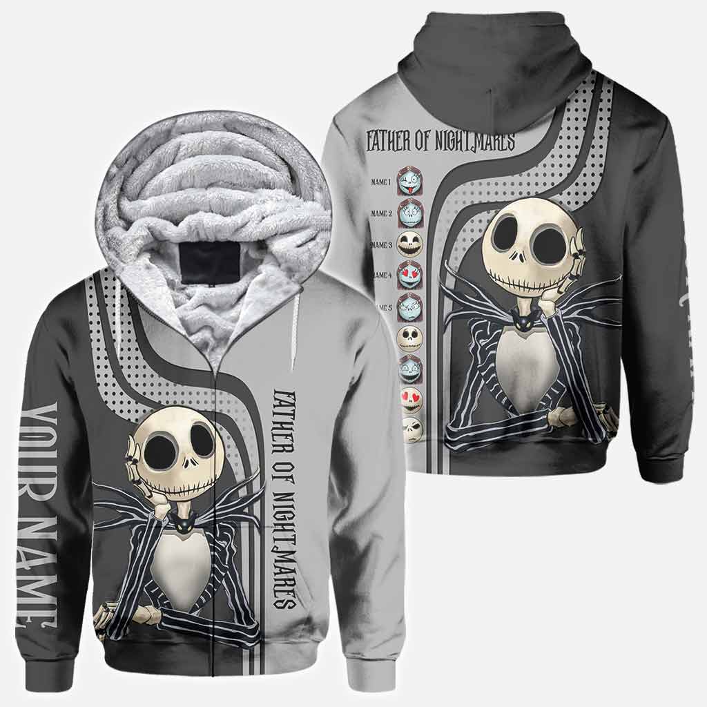 Personalized Father of Nightmares Hoodie Custom Name Gift for Dad