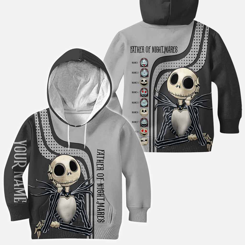 Personalized Father of Nightmares Hoodie Custom Name Gift for Dad