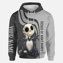 Load image into Gallery viewer, Personalized Father of Nightmares Hoodie Custom Name Gift for Dad
