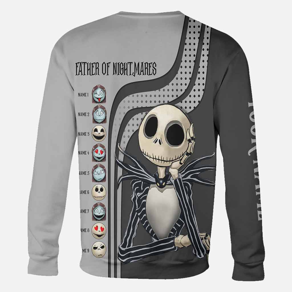 Personalized Father of Nightmares Hoodie Custom Name Gift for Dad