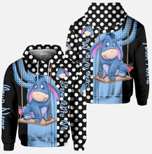 Load image into Gallery viewer, Personalized Eeyore Mouse Hoodie and Leggings Set for Kids
