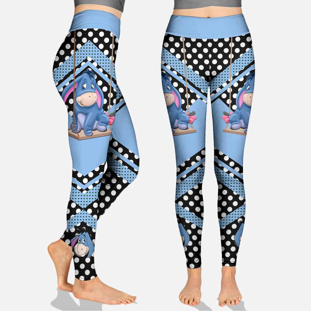 Personalized Eeyore Mouse Hoodie and Leggings Set for Kids