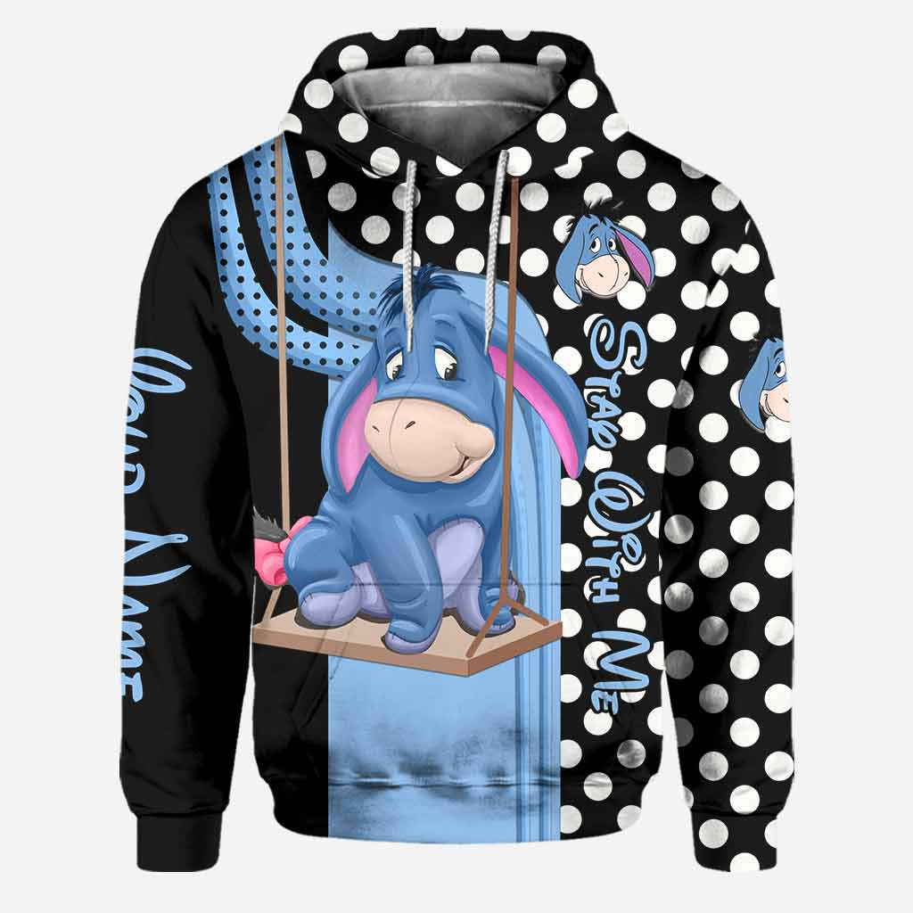 Personalized Eeyore Mouse Hoodie and Leggings Set for Kids