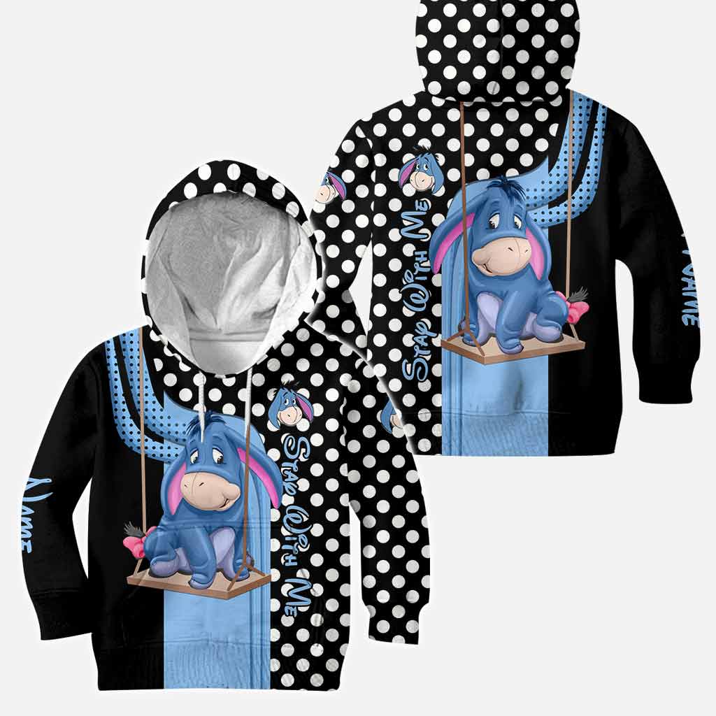 Personalized Eeyore Mouse Hoodie and Leggings Set for Kids