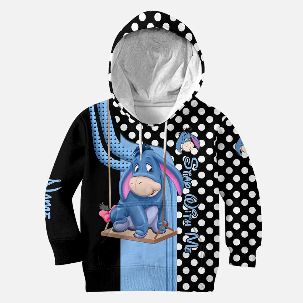 Personalized Eeyore Mouse Hoodie and Leggings Set for Kids