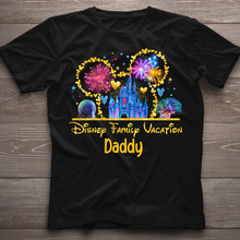 Load image into Gallery viewer, Personalized Disney Family Vacation T-shirt &amp; Hoodie for Dad
