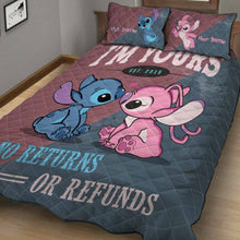 Load image into Gallery viewer, Personalized Cartoon Quilt Set with Custom Names | Unique Couple Gift
