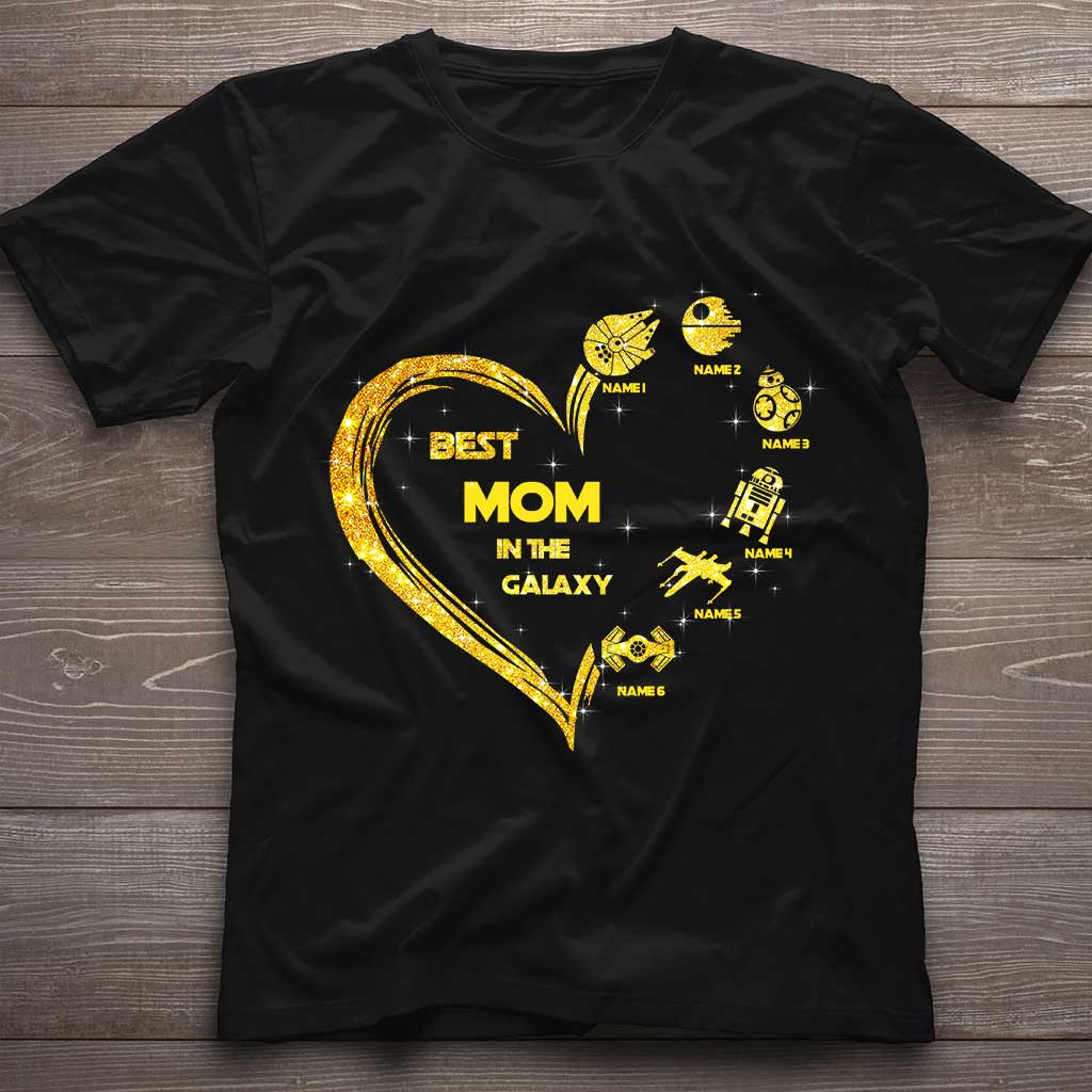 Personalized Best Mom in the Galaxy T-shirt & Hoodie Gift