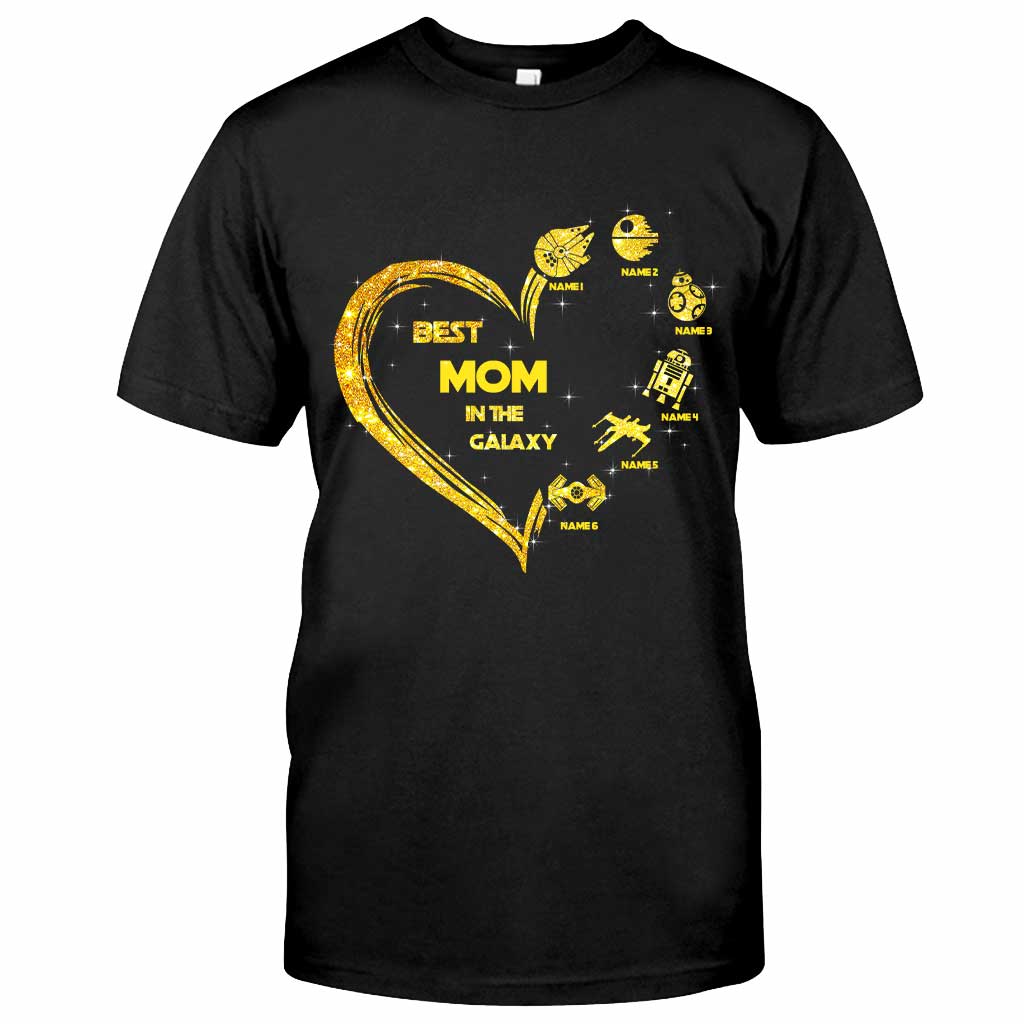 Personalized Best Mom in the Galaxy T-shirt & Hoodie Gift