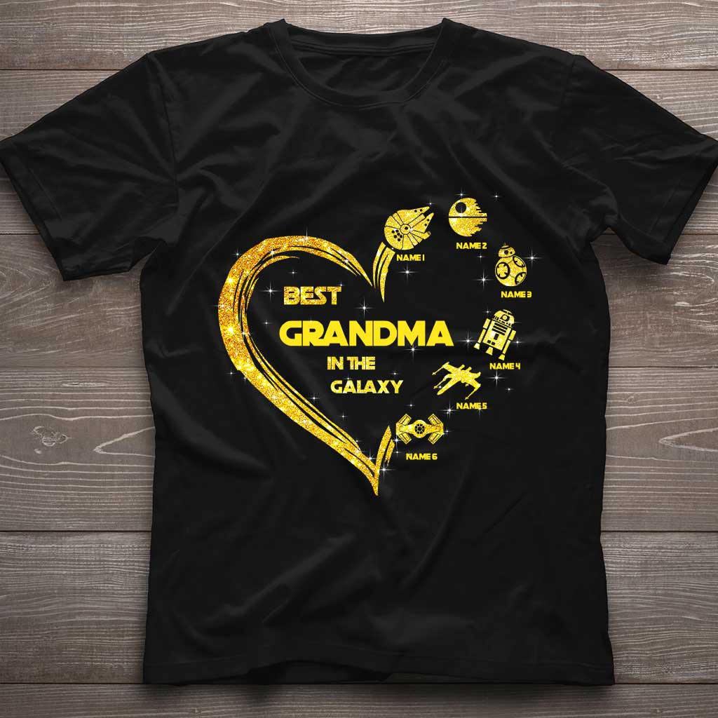 Personalized Best Grandma in the Galaxy T-shirt & Hoodie Gift for Mother's Day
