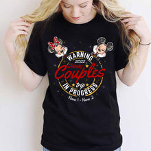 Load image into Gallery viewer, Personalized Disney Couples Trip T-shirt &amp; Hoodie with Names
