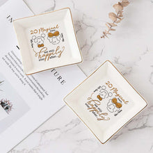 Load image into Gallery viewer, Personalized Couple Jewelry Dish Custom Name Gift for Anniversary
