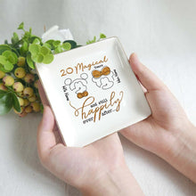Load image into Gallery viewer, Personalized Couple Jewelry Dish Custom Name Gift for Anniversary

