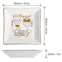 Load image into Gallery viewer, Personalized Couple Jewelry Dish Custom Name Gift for Anniversary
