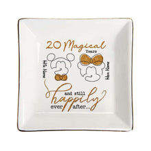 Load image into Gallery viewer, Personalized Couple Jewelry Dish Custom Name Gift for Anniversary

