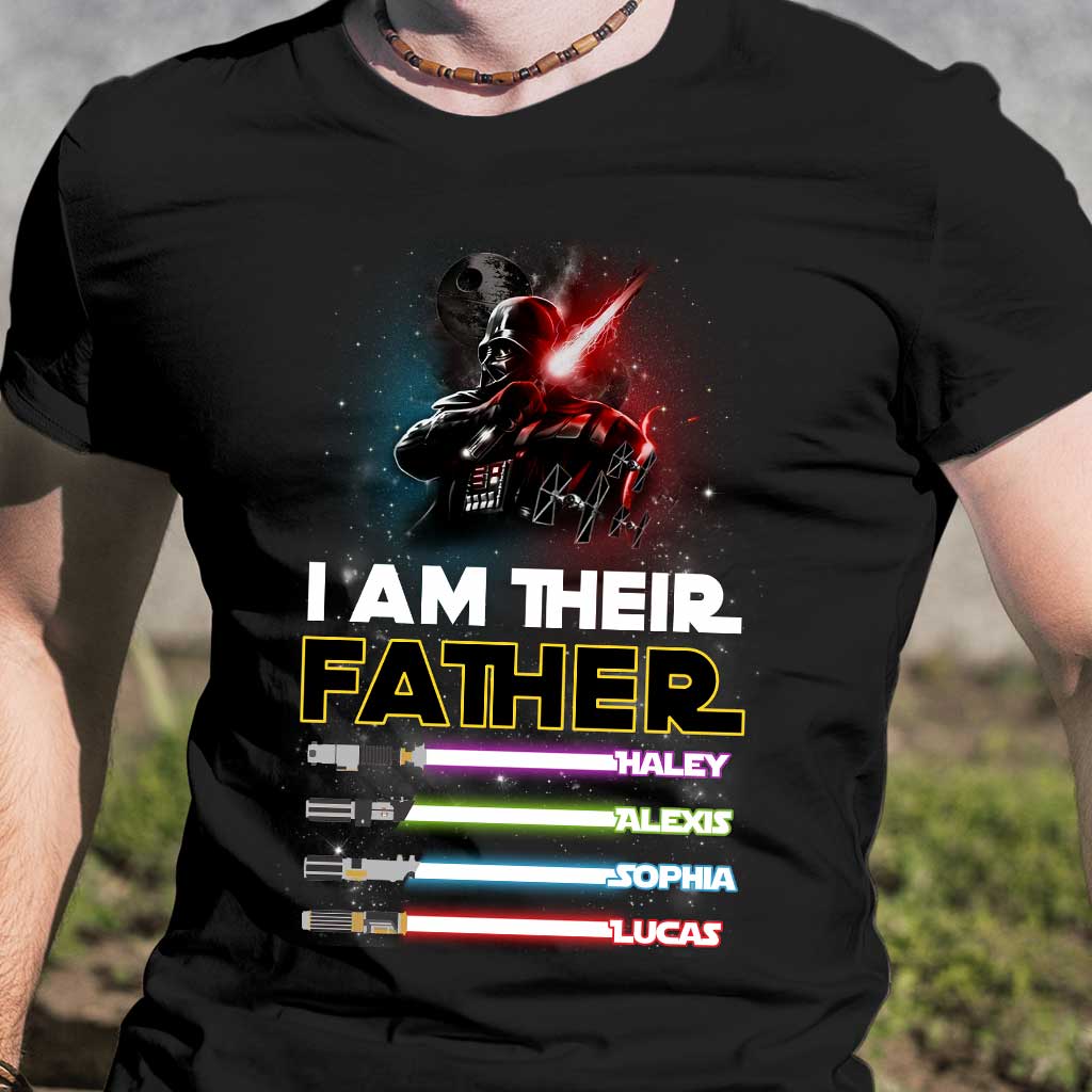 Personalized Father T-shirt & Hoodie with Custom Names | Father's Day Gift