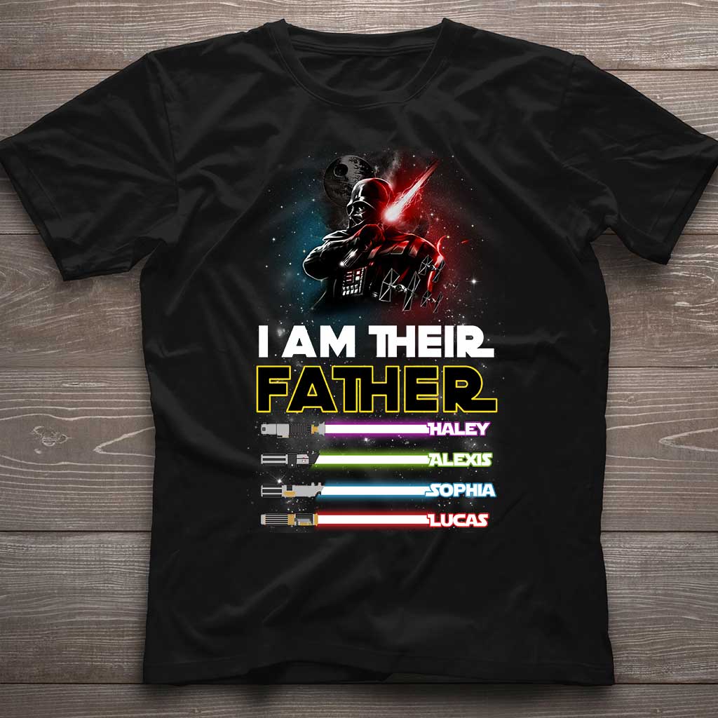 Personalized Father T-shirt & Hoodie with Custom Names | Father's Day Gift
