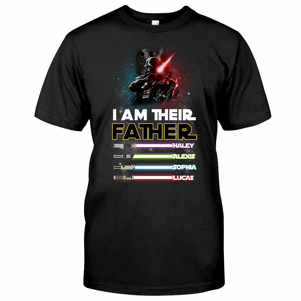 Personalized Father T-shirt & Hoodie with Custom Names | Father's Day Gift