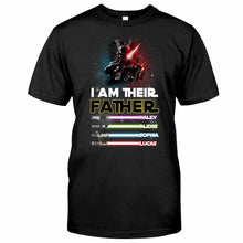 Load image into Gallery viewer, Personalized Father T-shirt &amp; Hoodie with Custom Names | Father's Day Gift
