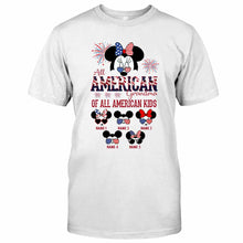Load image into Gallery viewer, Personalized All American Grandma T-Shirt Hoodie Custom Names Gift

