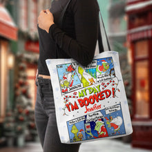 Load image into Gallery viewer, Personalized Grinch Tote Bag Custom Name Christmas Gift
