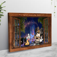 Load image into Gallery viewer, Personalized Best Grandma Ever Mouse Canvas Poster Gift
