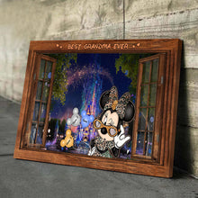Load image into Gallery viewer, Personalized Best Grandma Ever Mouse Canvas Poster Gift
