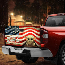 Load image into Gallery viewer, American Flag May The 4th Be With You Truck Tailgate Decal
