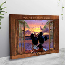 Load image into Gallery viewer, Personalized Couple Canvas You Are My Happy Ending Gift

