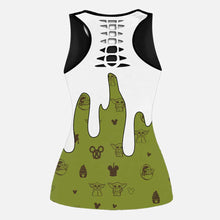 Load image into Gallery viewer, Personalized Hollow Tank Top and Leggings Custom Name Gift
