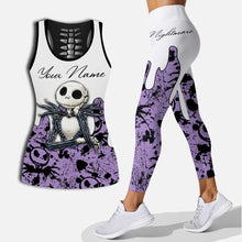 Load image into Gallery viewer, Personalized Nightmare Hollow Tank Top &amp; Leggings Custom Name Gift
