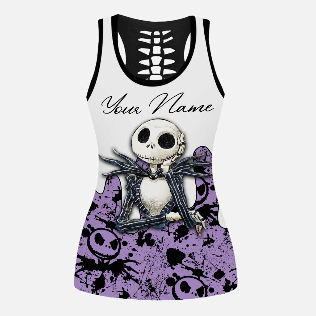 Personalized Nightmare Hollow Tank Top & Leggings Custom Name Gift