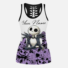 Load image into Gallery viewer, Personalized Nightmare Hollow Tank Top &amp; Leggings Custom Name Gift
