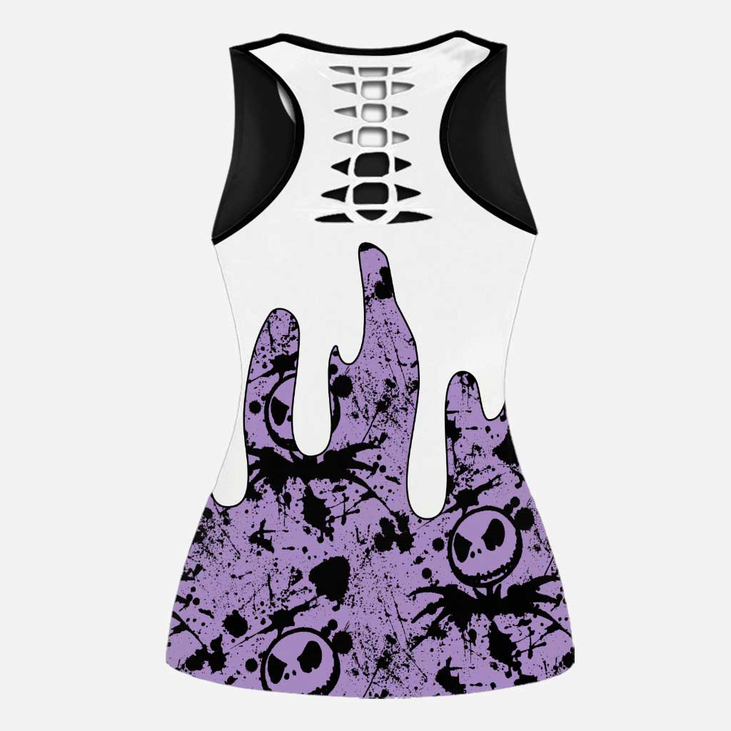 Personalized Nightmare Hollow Tank Top & Leggings Custom Name Gift