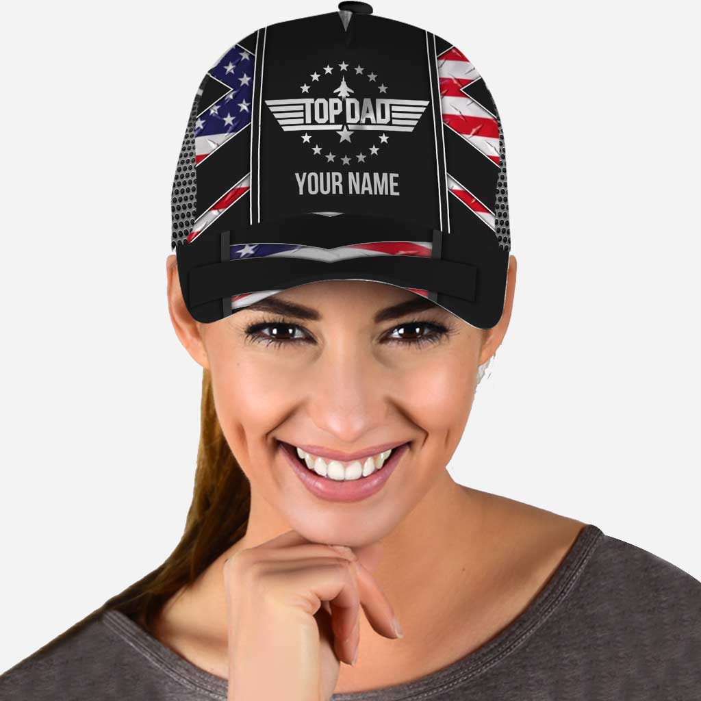 Personalized Independence Day Classic Cap Custom Name Gift for Dad