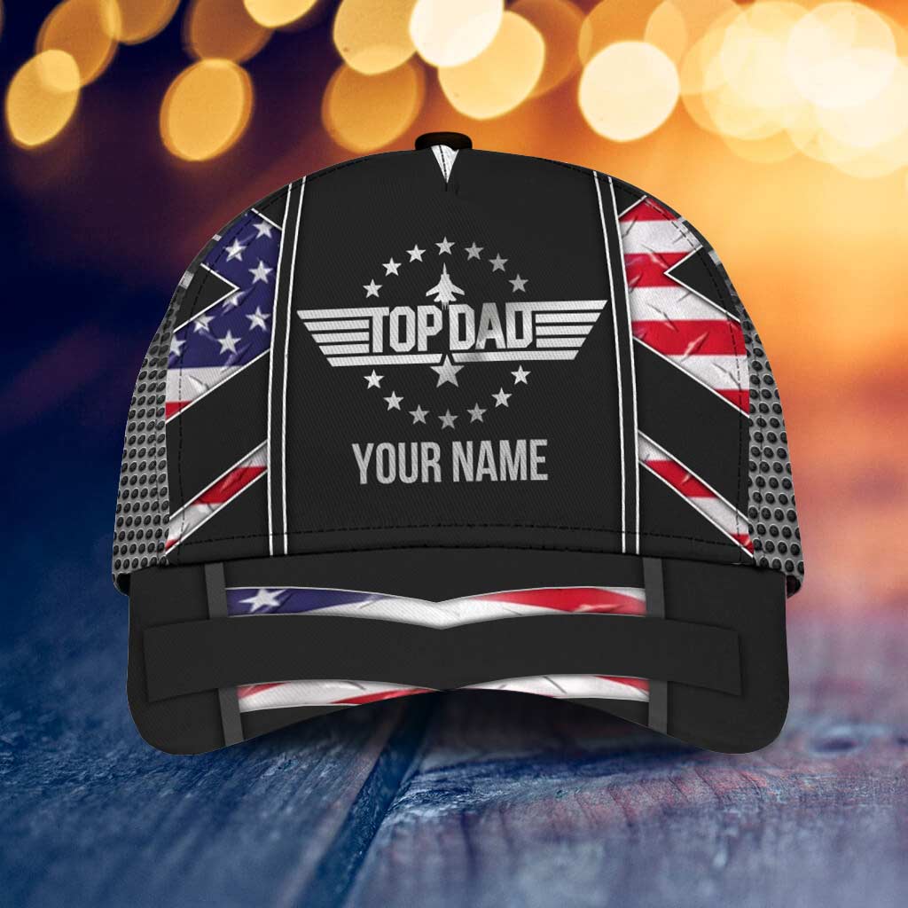 Personalized Independence Day Classic Cap Custom Name Gift for Dad