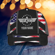 Load image into Gallery viewer, Personalized Independence Day Classic Cap Custom Name Gift for Dad
