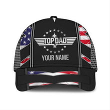 Load image into Gallery viewer, Personalized Independence Day Classic Cap Custom Name Gift for Dad

