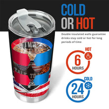 Load image into Gallery viewer, Personalized Independence Day Tumbler Custom Name Gift for Dad
