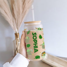 Load image into Gallery viewer, Personalized Can Glass with Straw Funny But First Sippy Sip Gift for Baby Shower
